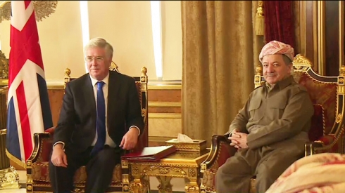 Barzanî û Fallon şerê DAIŞê gotûbêj dikin